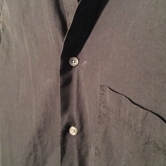 DKNY black long sleeve button down - Picture 3 of 5